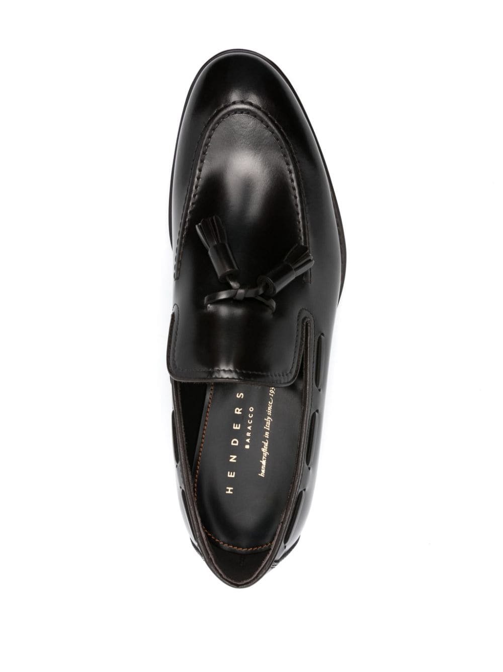 Shop Henderson Baracco Tassel-detail Leather Loafers In Brown