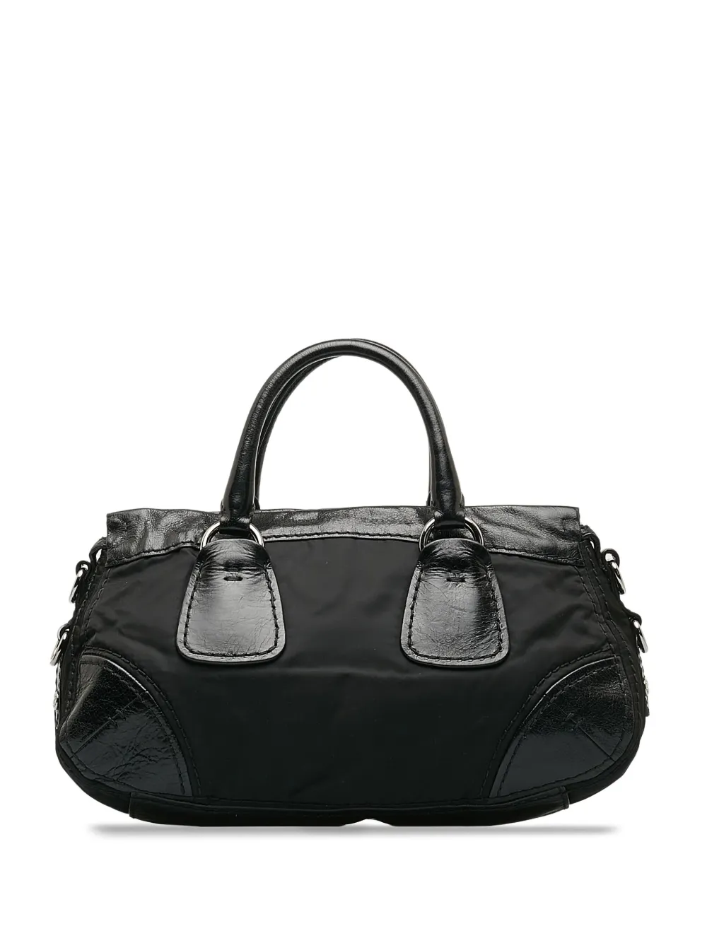 Prada Pre-Owned 2010-2023 shopper met logo applicatie - Zwart