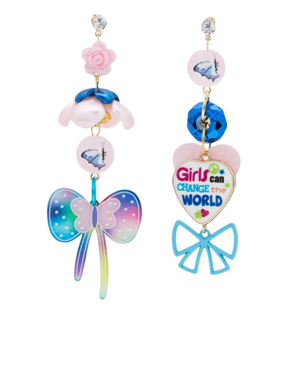 Amir Slama bow-motif drop earrings | Multicolour | Image 1
