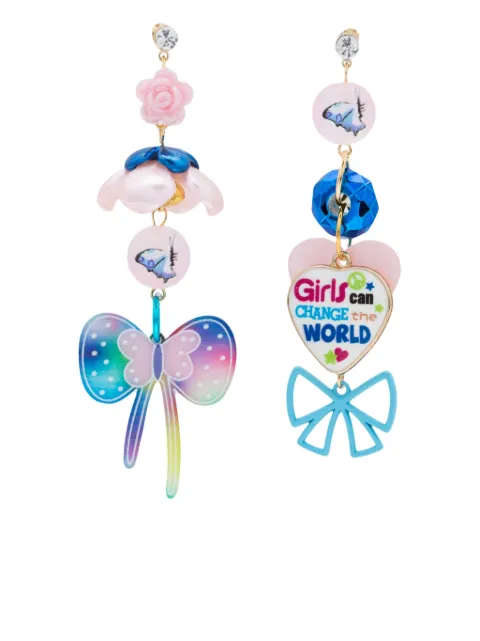 Amir Slama bow-motif drop earrings