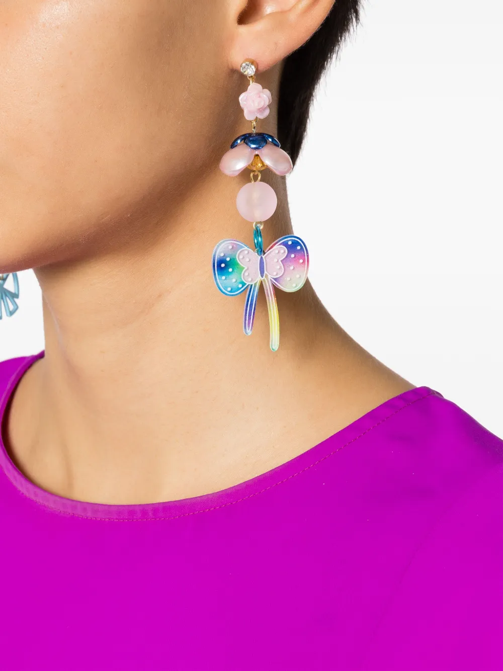 Amir Slama bow-motif drop earrings | Image 2