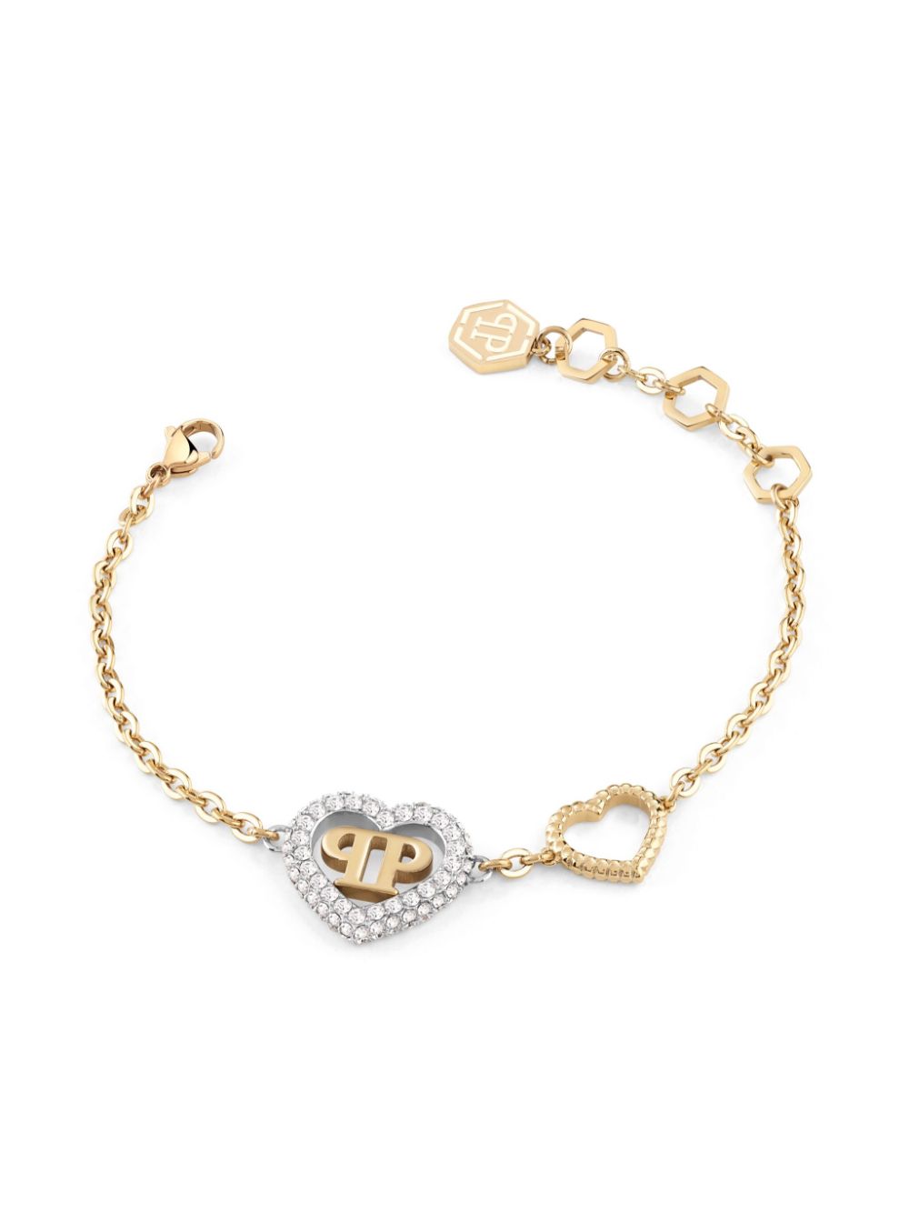 Philipp Plein rocked hearts bracelet Women