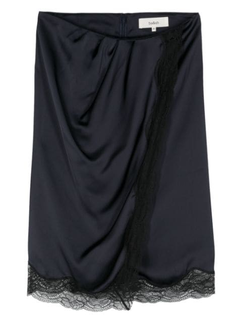 Ba&Sh Clemence lace-trimmed midi skirt