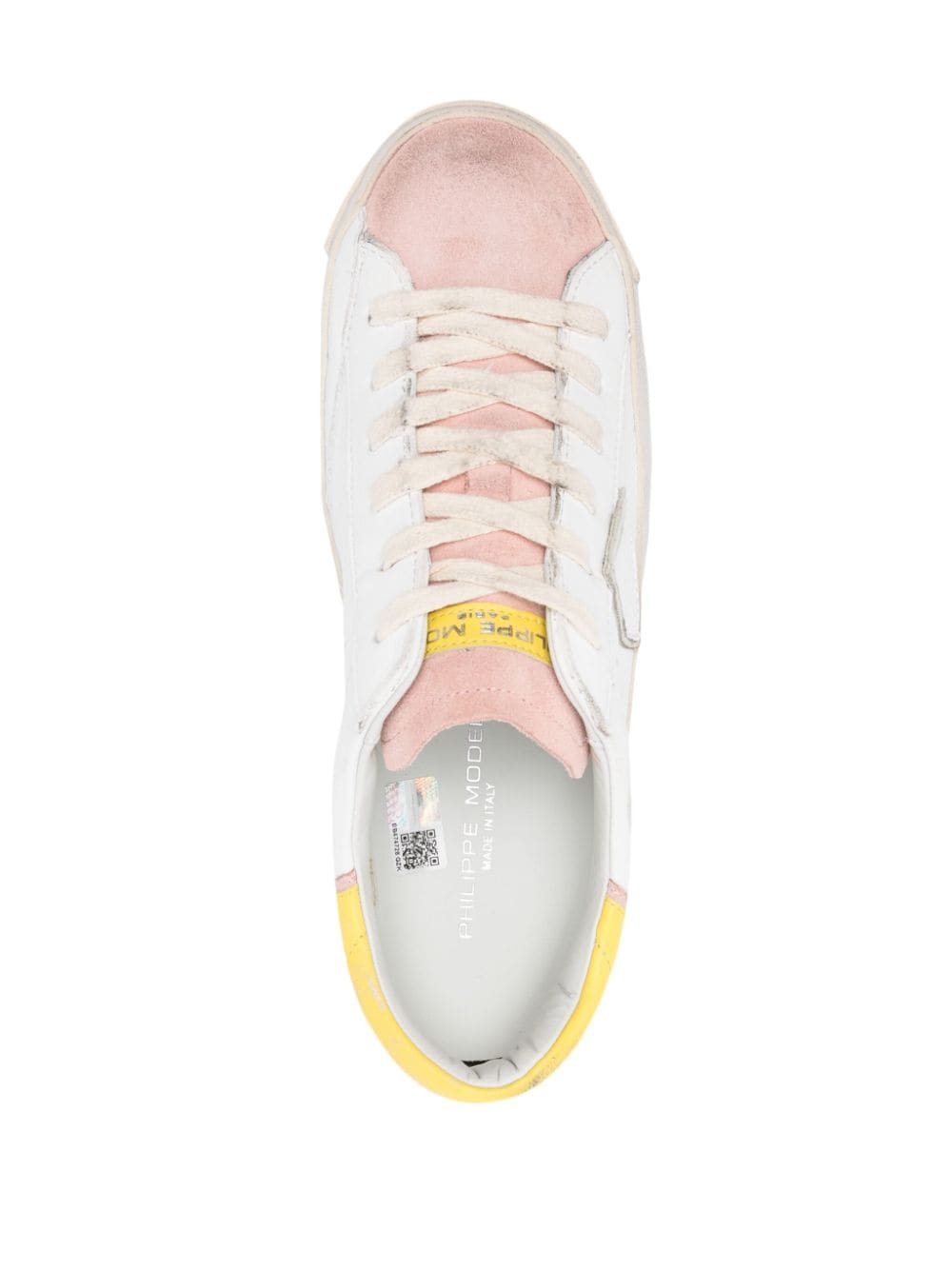 Shop Philippe Model Paris Prsx Leather Sneaker In Pink