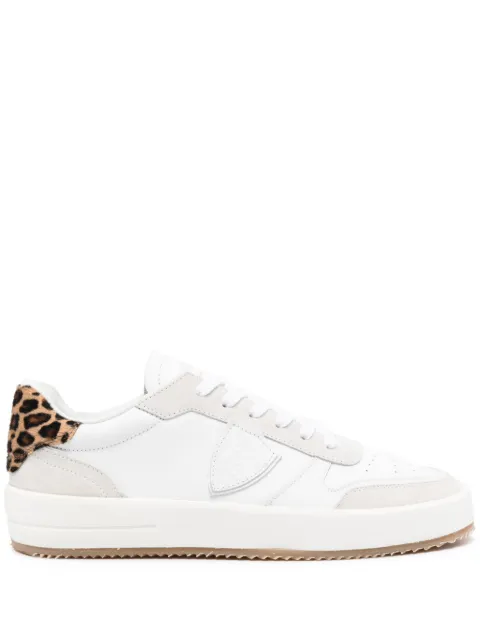 Philippe Model Paris tenis Nice con estampado de leopardo