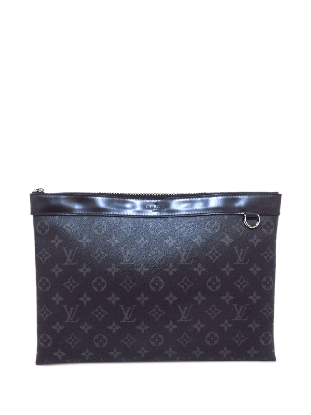 Pre-owned Louis Vuitton 2019 Discovery Pochette Gm Clutch Bag In Black