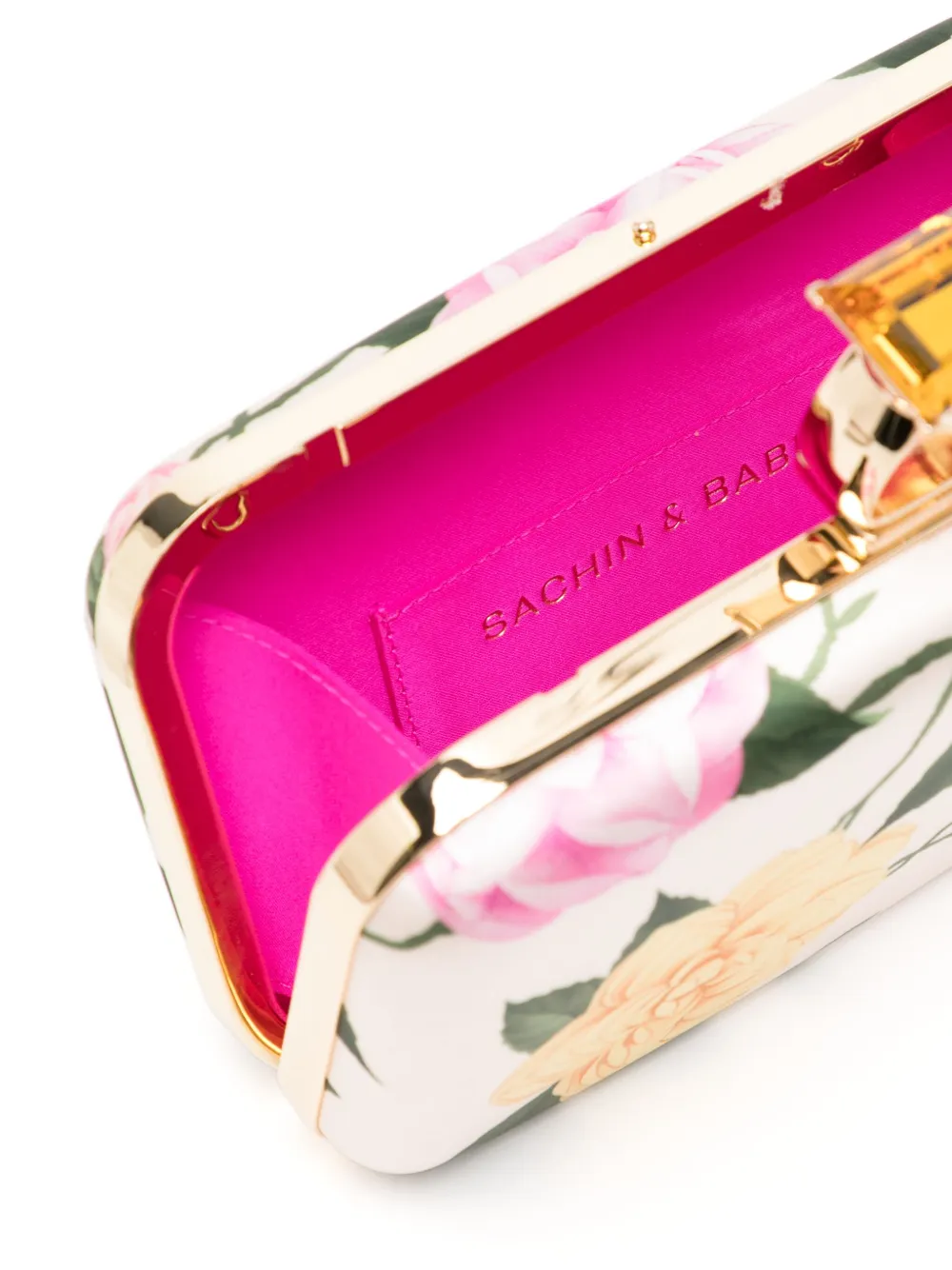 Sachin & Babi On The Rocks clutch met print Roze