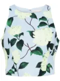 Sachin & Babi Lexie floral-print crop top - Blue
