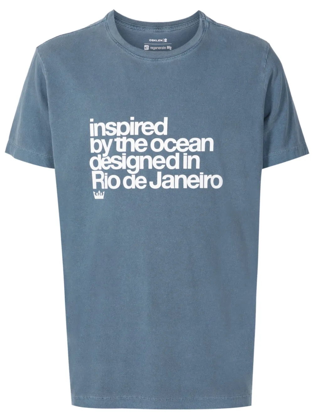 Osklen Camiseta com estampa de texto | Azul | Image 1