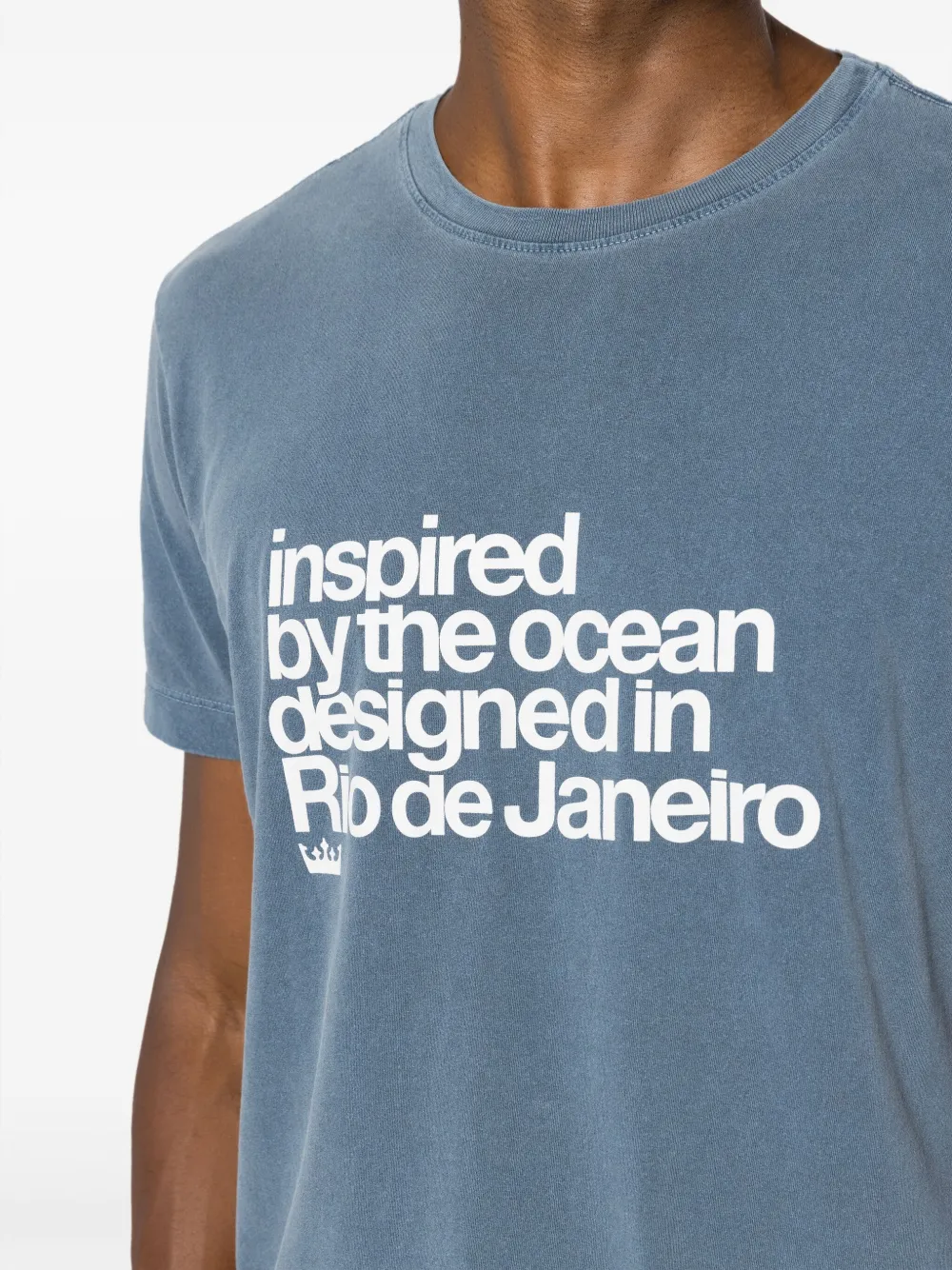 Osklen Katoenen T-shirt met tekst Blauw