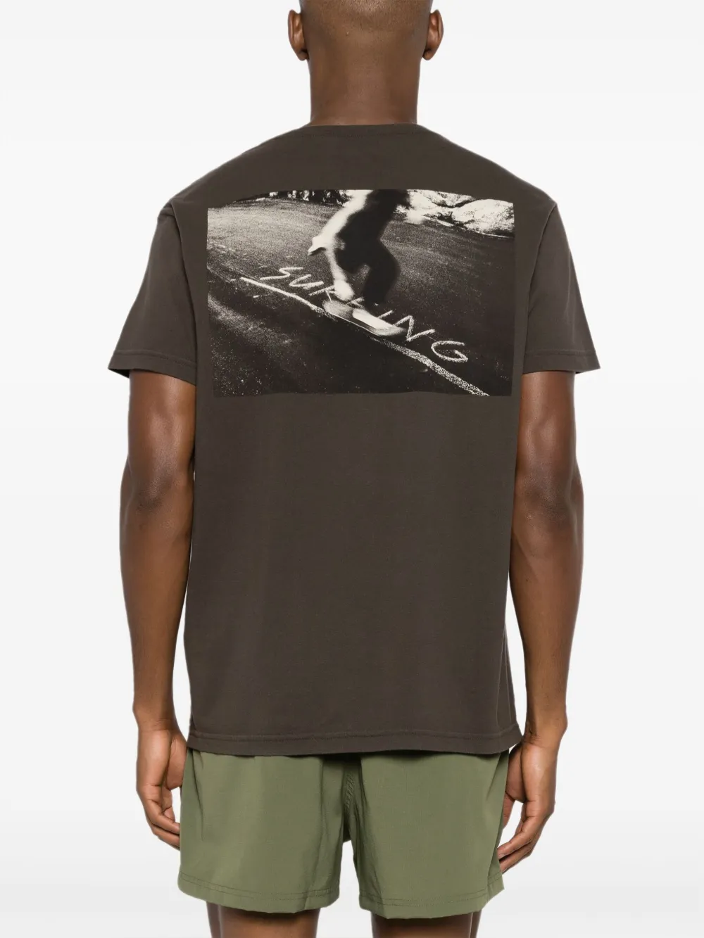 Osklen Katoenen T-shirt met logoprint Groen