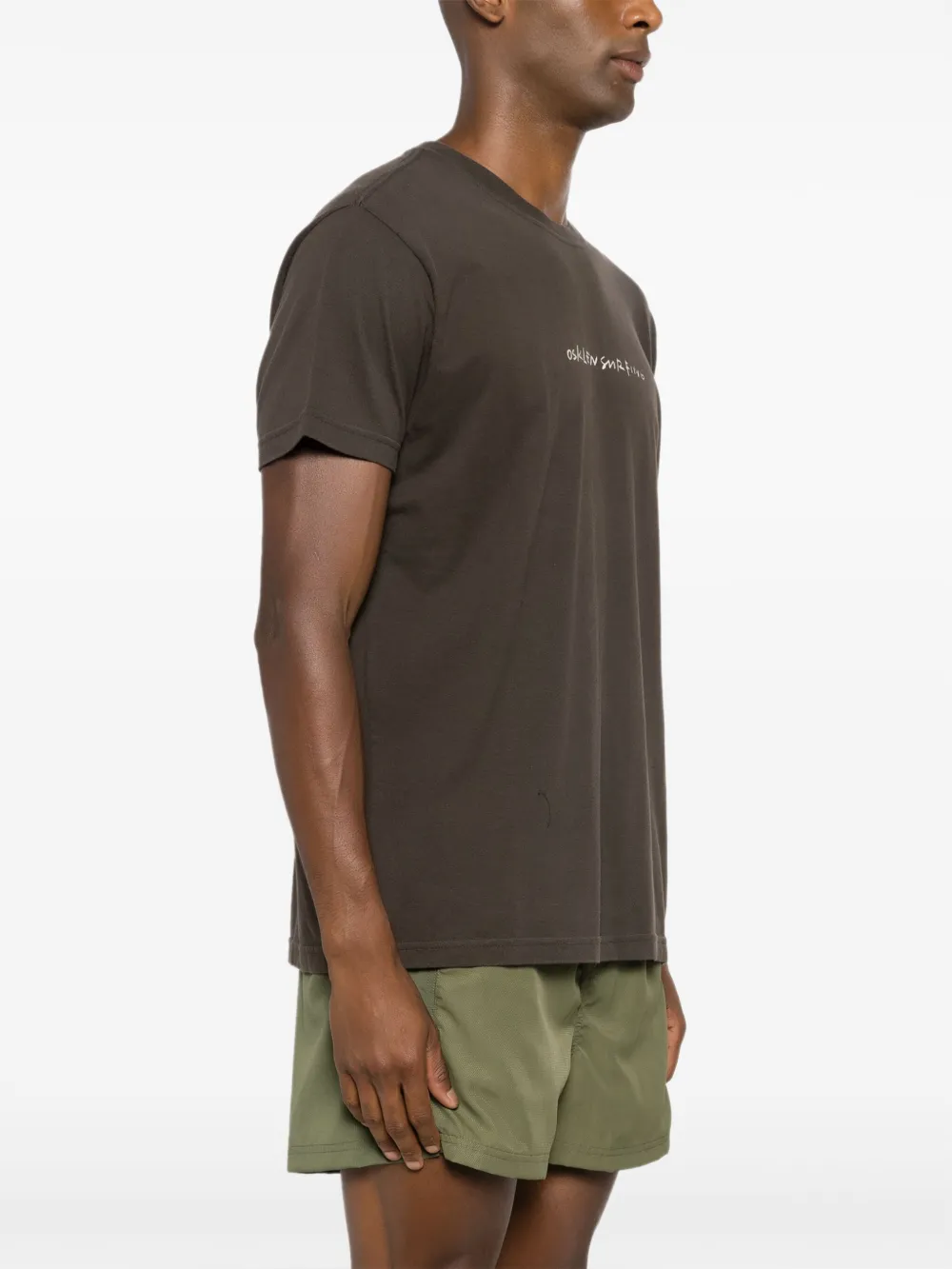 Osklen Katoenen T-shirt met logoprint Groen