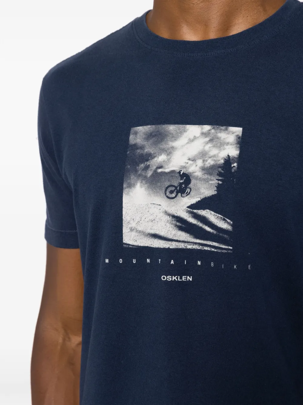Osklen Katoenen T-shirt met fotoprint Blauw