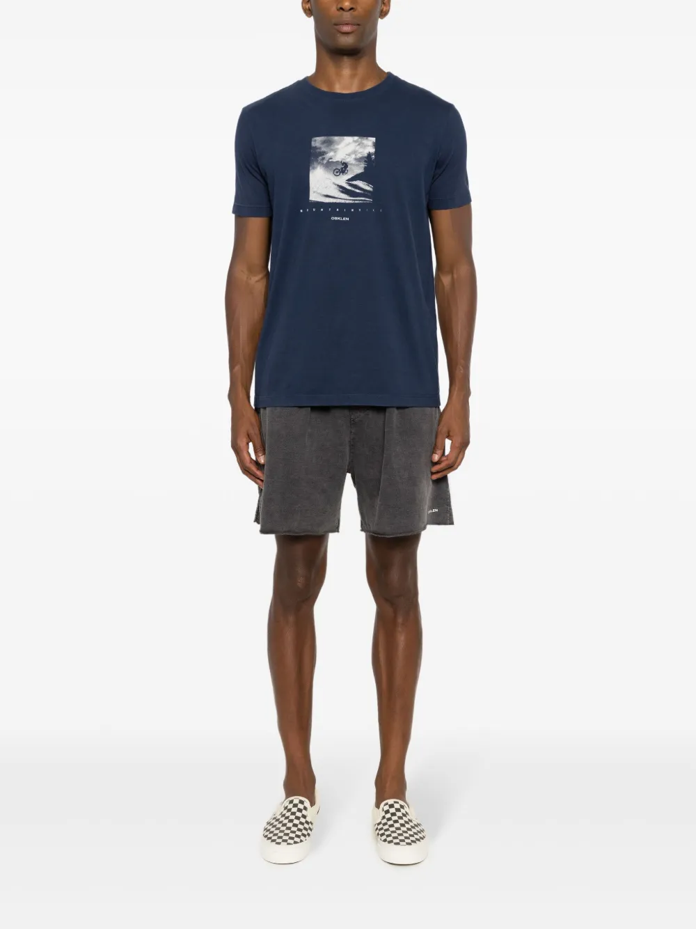 Osklen Katoenen T-shirt met fotoprint Blauw