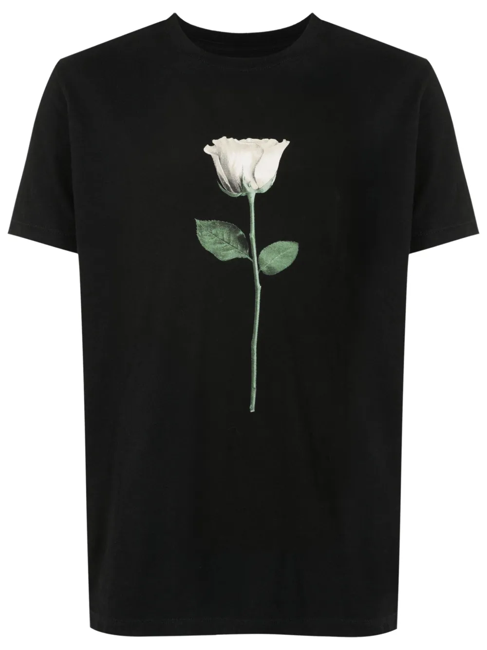 Osklen Camiseta com estampa de rosa | Preto | Image 1