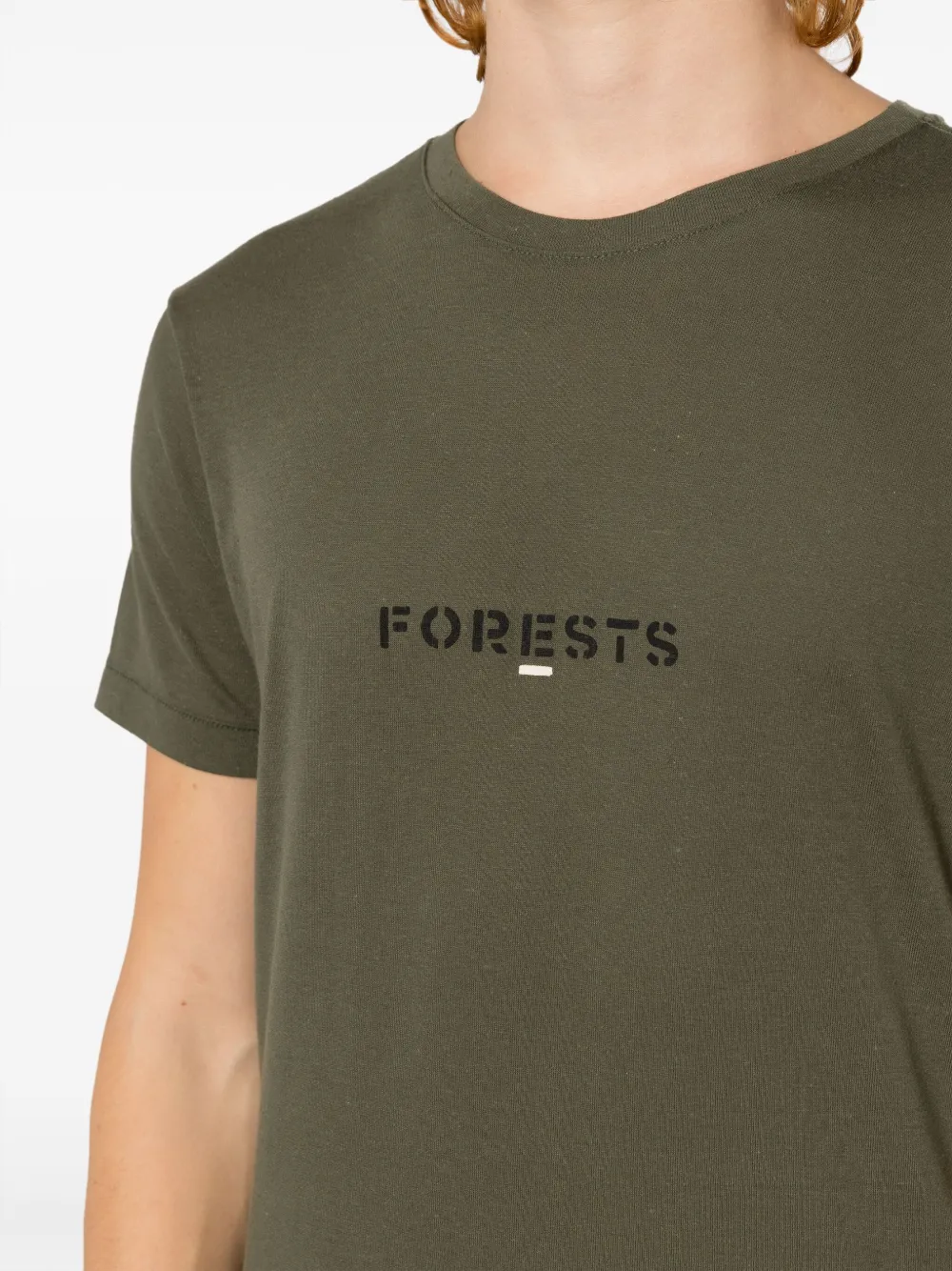 Osklen Katoenen T-shirt met tekst Groen