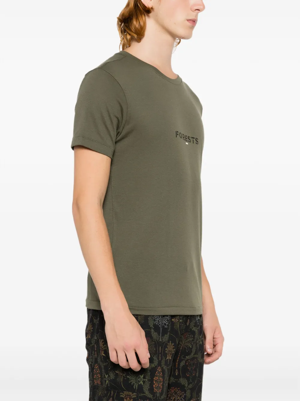 Osklen Katoenen T-shirt met tekst Groen