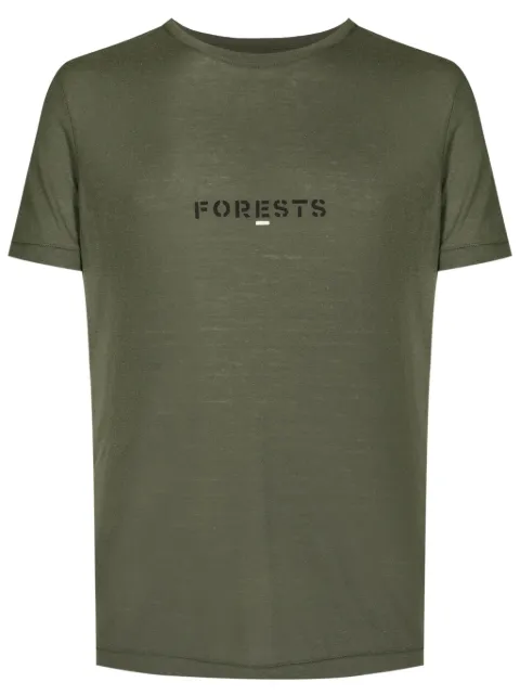 Osklen playera con texto estampado