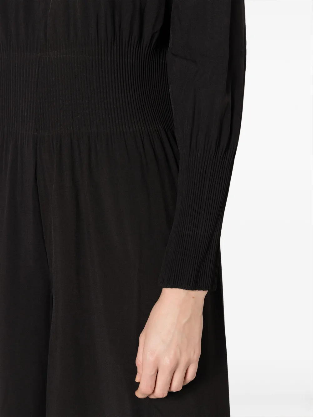 Osklen Long-sleeve Wide-leg Jumpsuit In Black