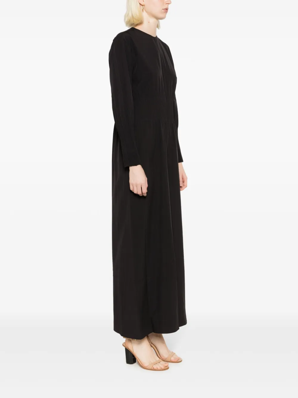 Osklen Long-sleeve Wide-leg Jumpsuit In Black
