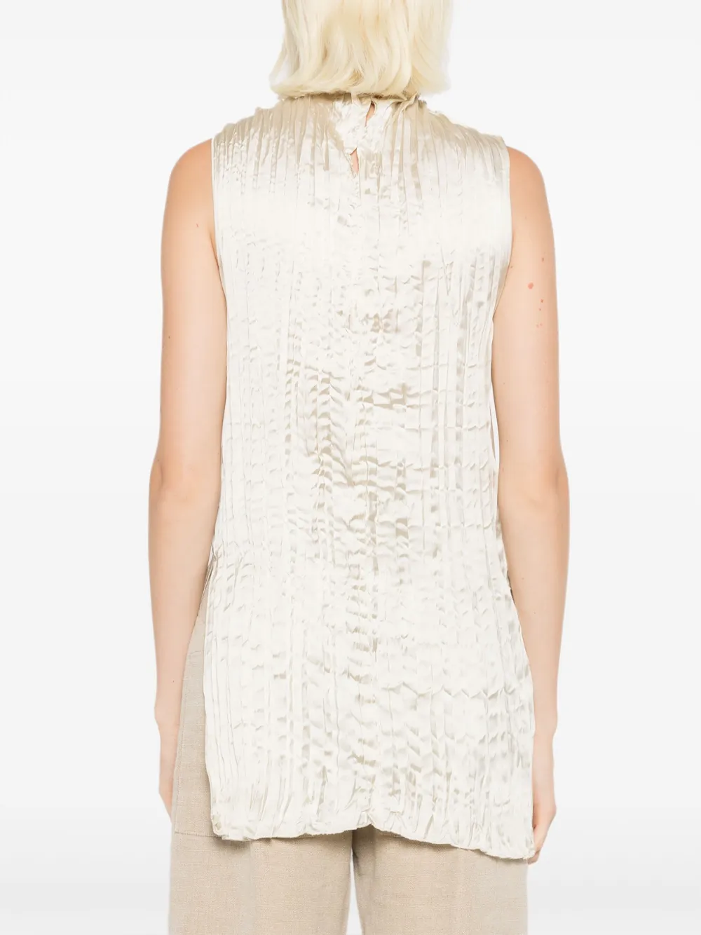 Osklen Geplooide top Beige