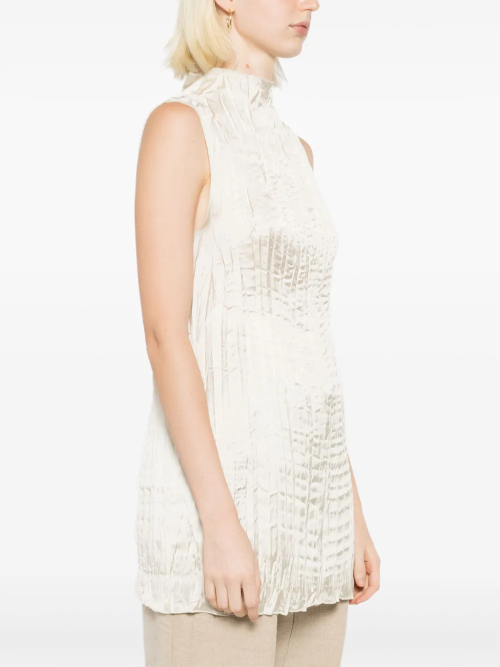 Osklen Geplooide top Beige