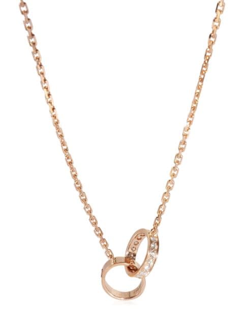 Cartier 18kt rose gold Love diamond necklace