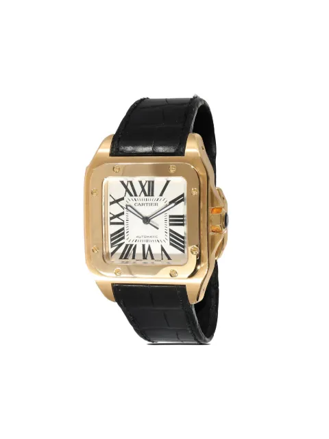 Cartier 2010s pre-owned Santos 100 38mm 