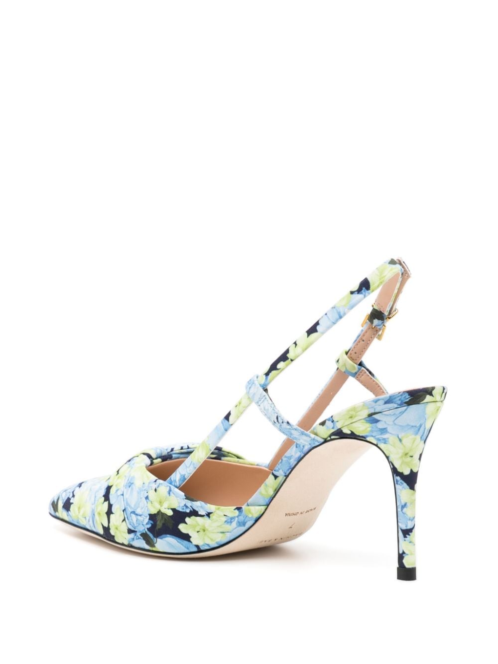 Shop Sachin & Babi Lenox 90mm Floral-print Pumps In Blue