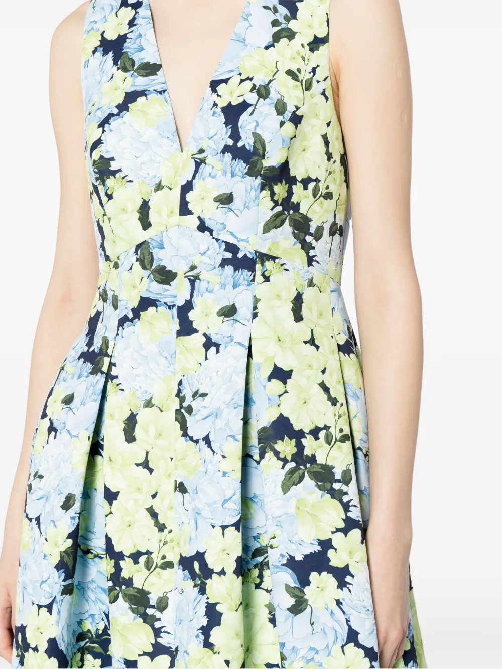 Sachin & Babi Avondjurk met bloemenprint Blauw