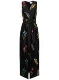 Sachin & Babi Marsden floral-print gown - Black