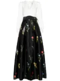 Sachin & Babi Zoe colour-block gown - Black