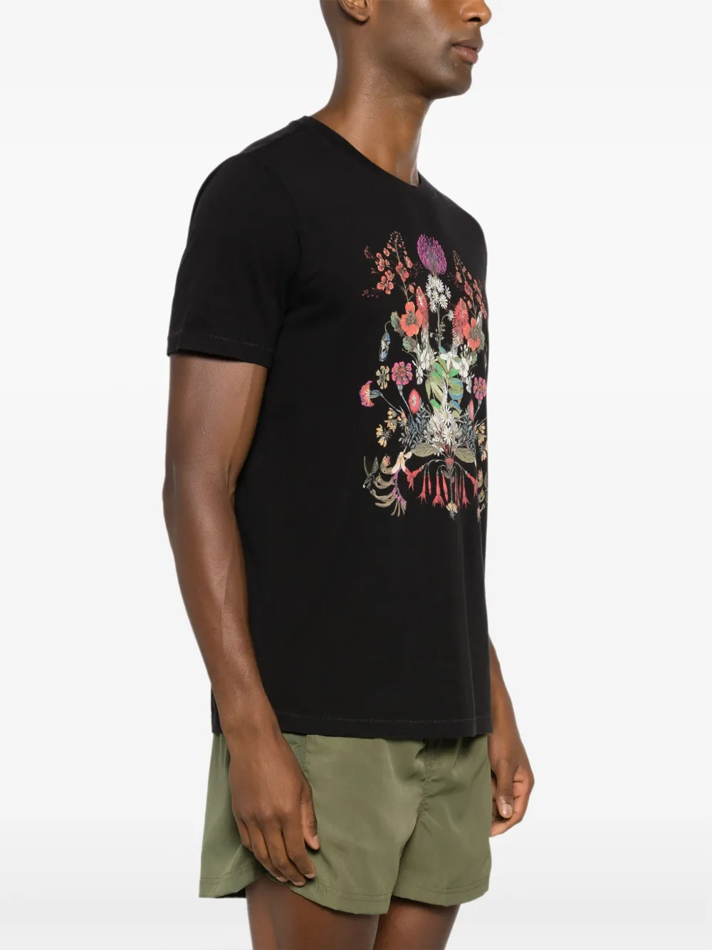 Osklen T-shirt met bloemenprint Zwart