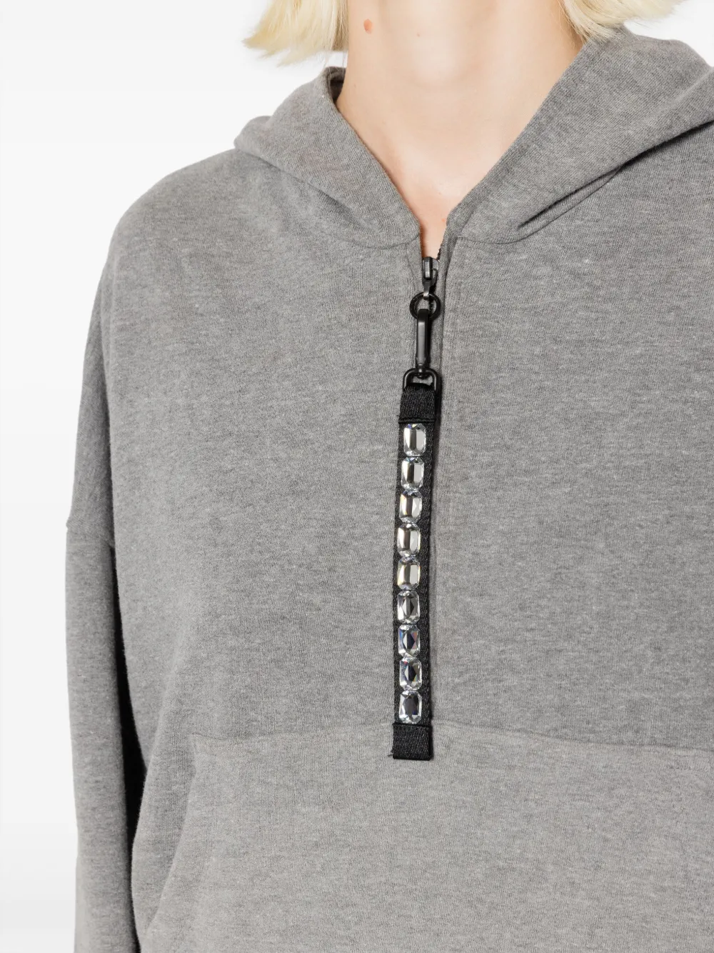 Osklen Hoodie verfraaid met kristallen Grijs