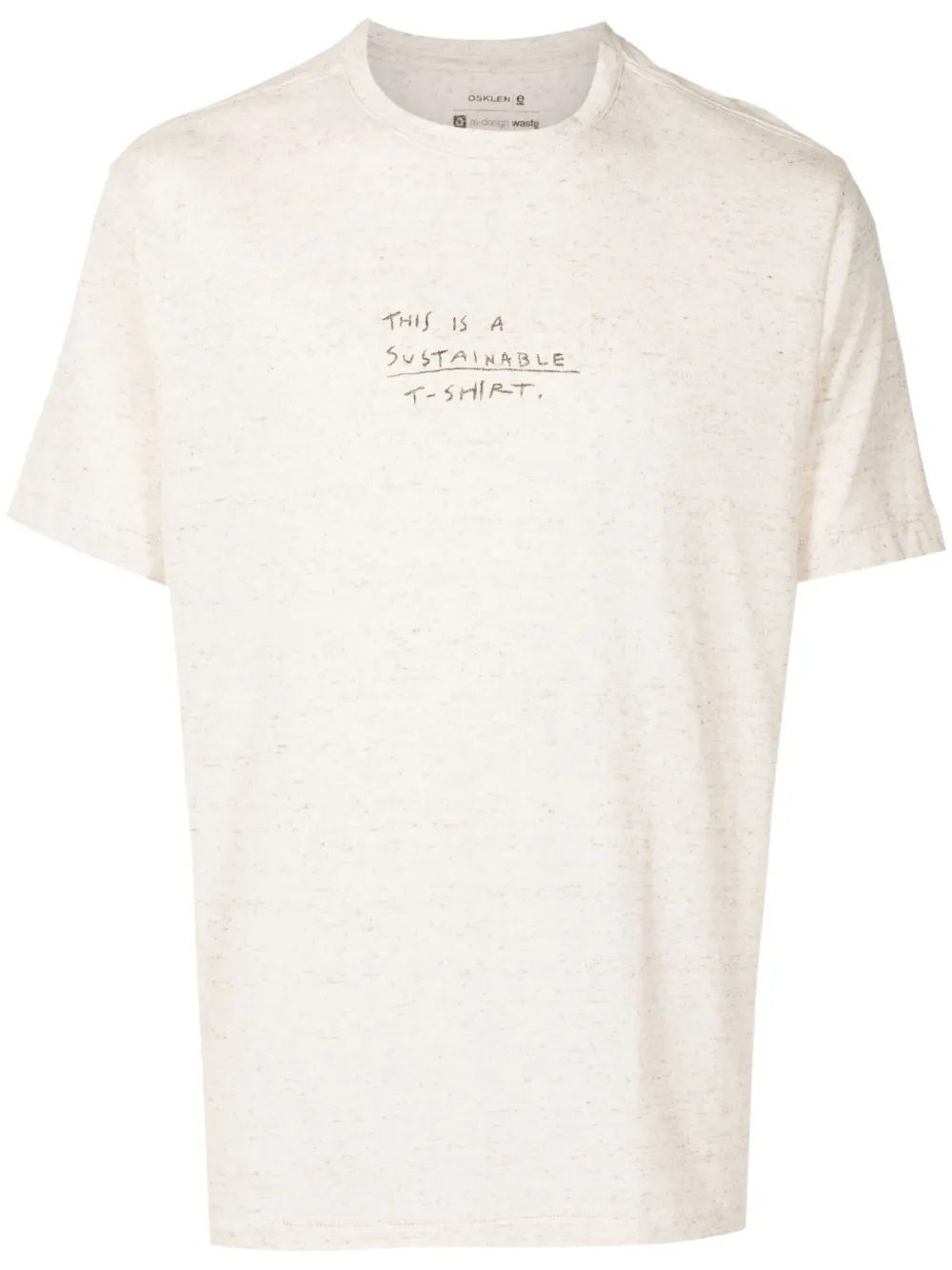 Osklen Camiseta com estampa de texto | Neutro | Image 1