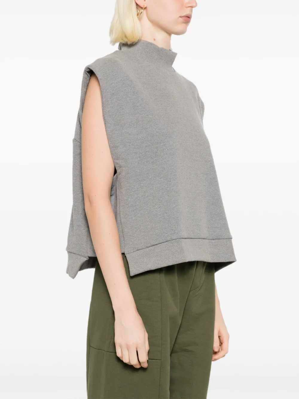 Osklen Mouwloze tanktop met hoge hals Grijs