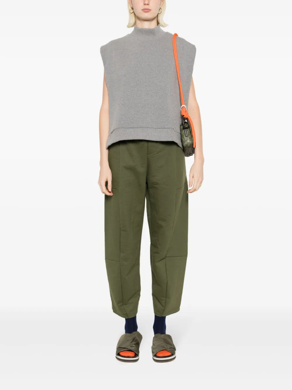 Osklen Mouwloze tanktop met hoge hals Grijs