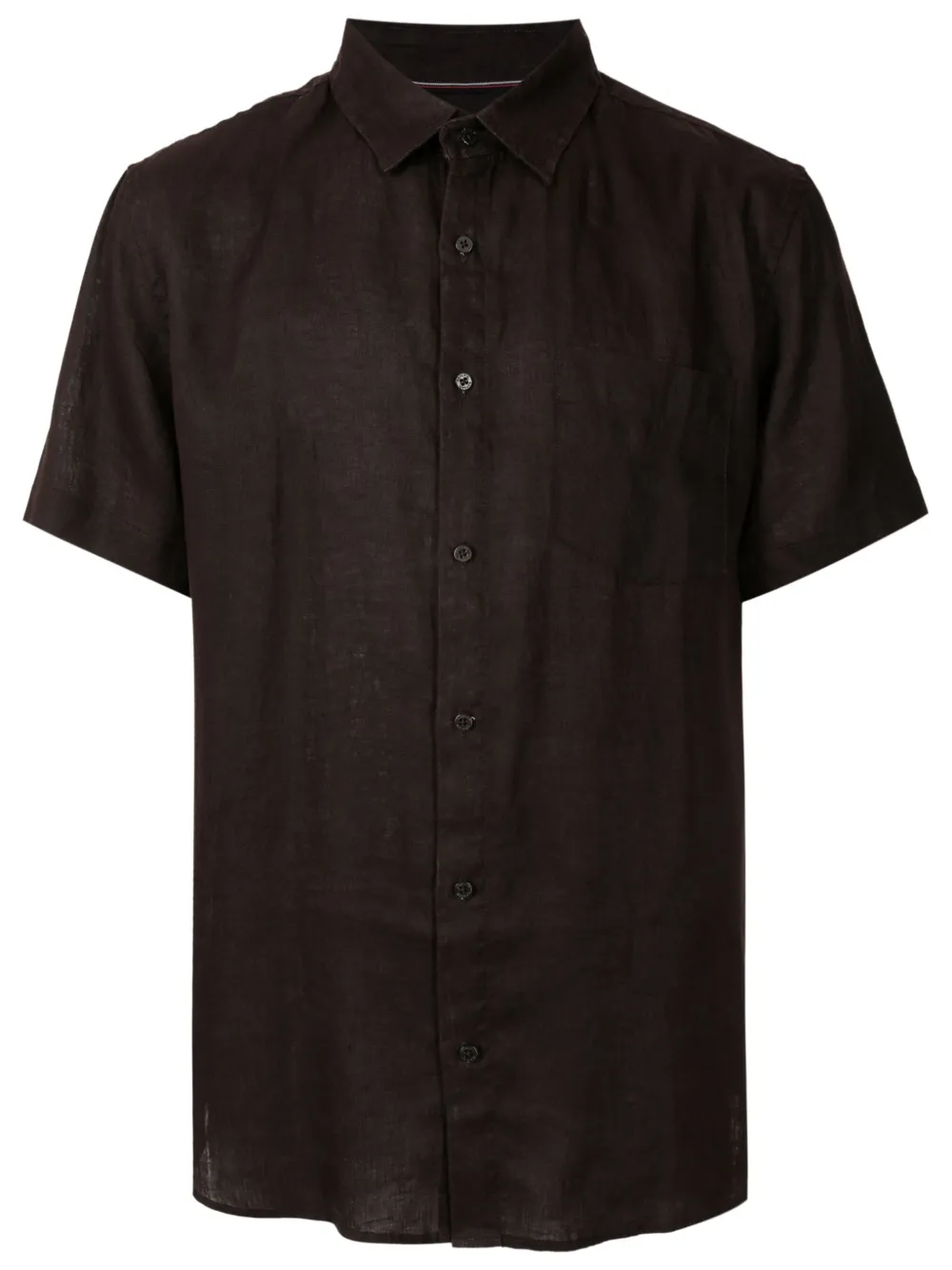 Osklen Camisa de linho mangas curtas | Marrom | Image 1