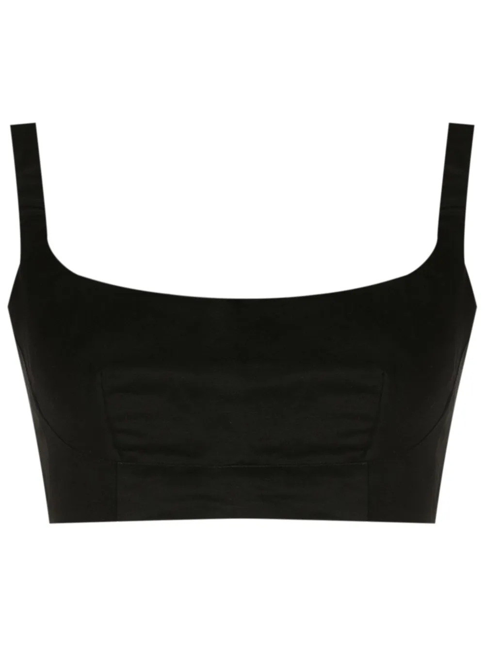 Osklen Blusa cropped com decote quadrado | Preto | Image 1