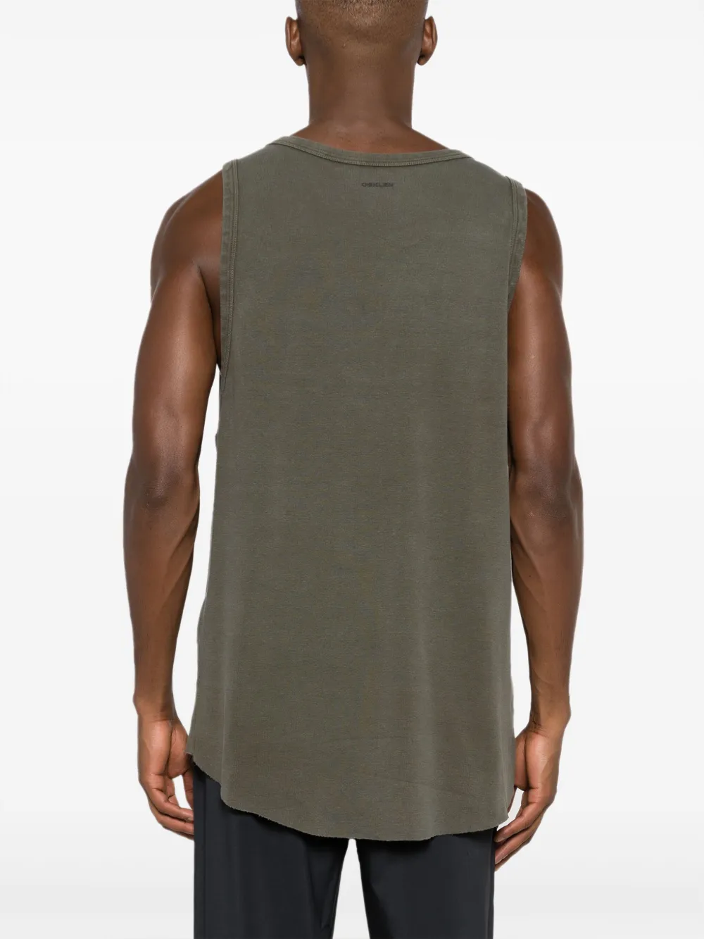 Osklen Katoenen tanktop met diepe ronde hals Groen