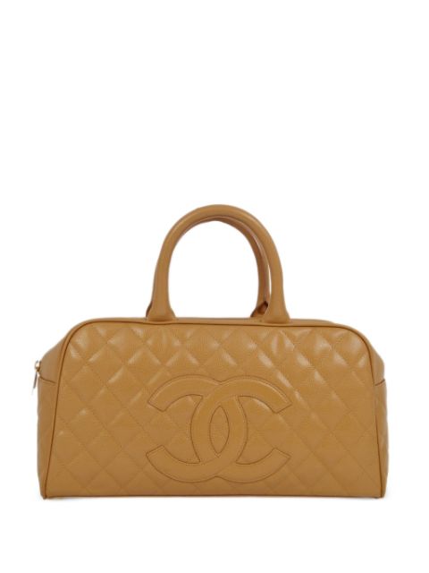 CHANEL 2005 CC diamond-quilted bowling bag Women