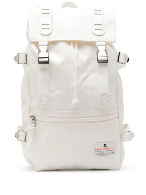 Makavelic logo-appliqué buckled backpack