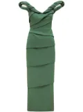 Rachel Gilbert Asha off-shoulder midi dress - Green