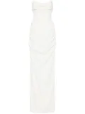 Rachel Gilbert Kylo corset-style strapless gown - White