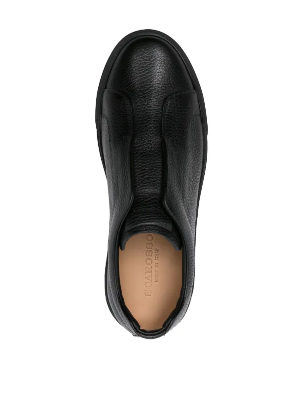 スニーカー SCAROSSO SS24 Luca Black Grain (LUCASNEABLKCALF) Scarosso Luca Leather Sneakers | Black | FARFETCH
