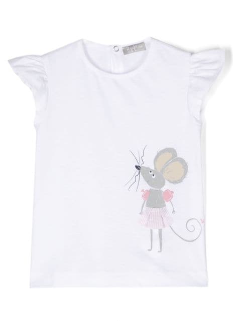 Il Gufo mouse-print T-shirt