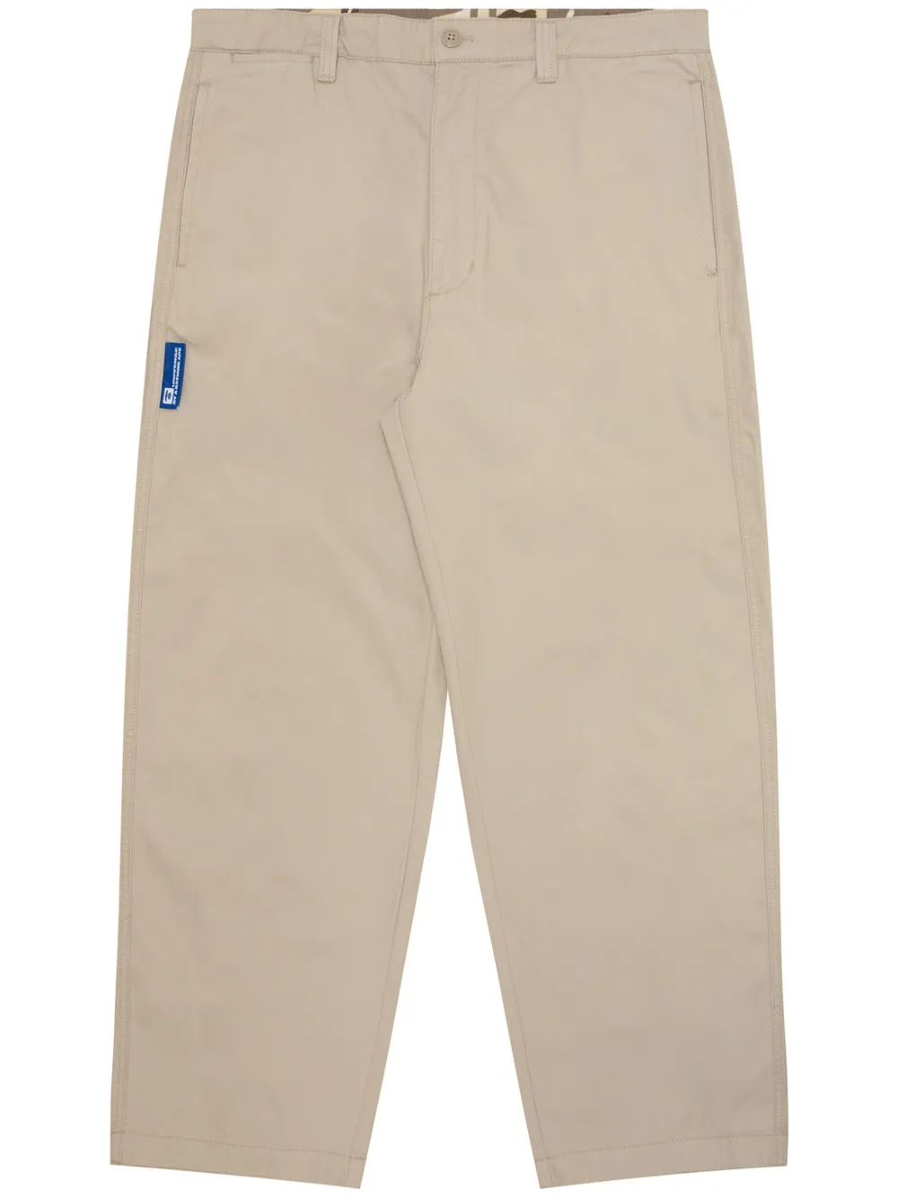 AAPE BY *A BATHING APE® straight-leg cotton trousers - Neutrals