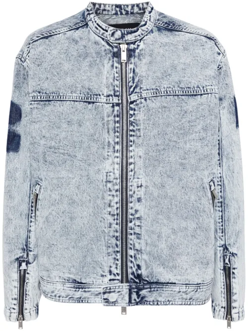 Veste en jean à fermeture zippée - FIVE CM - Modalova