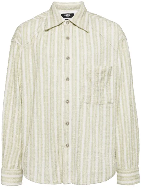 FIVE CM camisa con botones y rayas estampadas