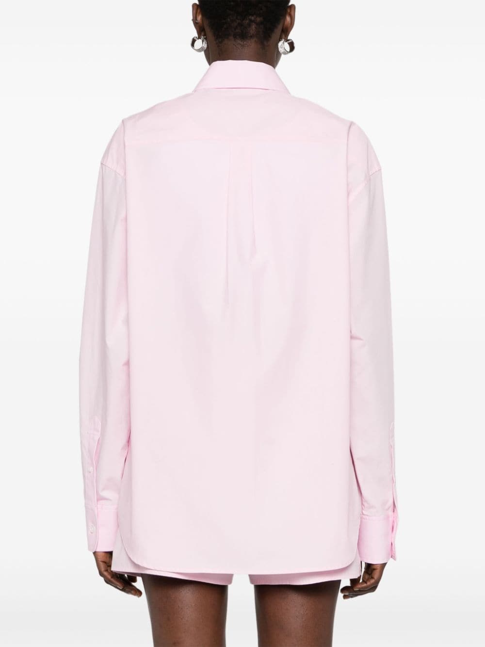 Alexander Wang Popeline shirt met logolabel Roze
